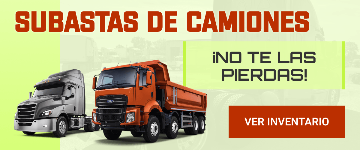 Subastas de camiones ¡No te las pierdas! Ver inventario