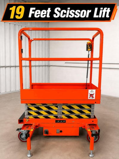 2027 Others 19 Feet Orange Scissor Lift